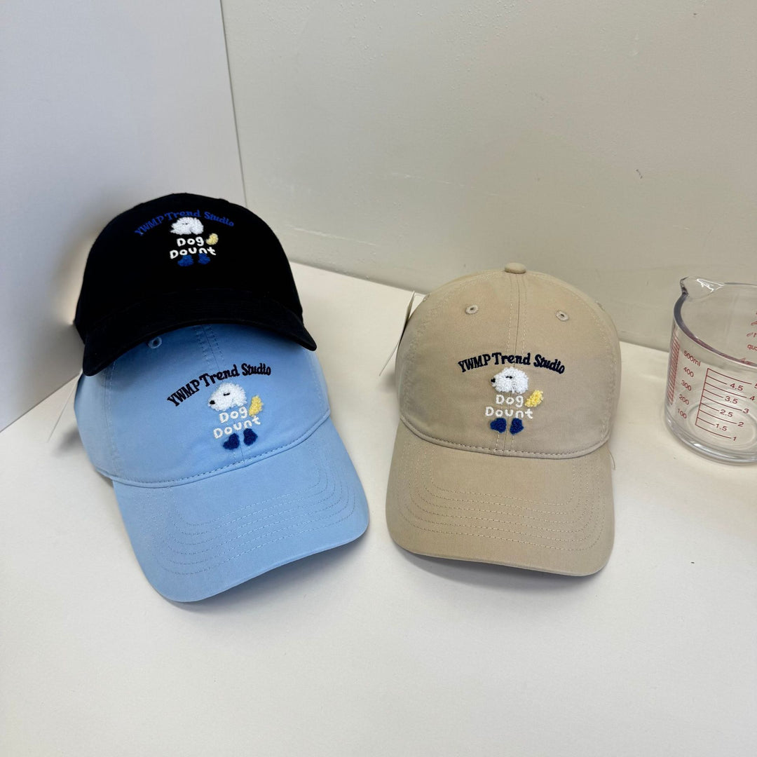 Unisex Brodert Hundetema Baseball Caps Skanto