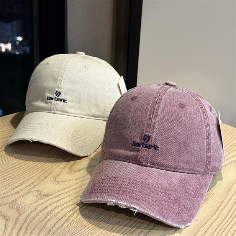 Men's Distressed Cotton Twill Baseball Cap Skanto