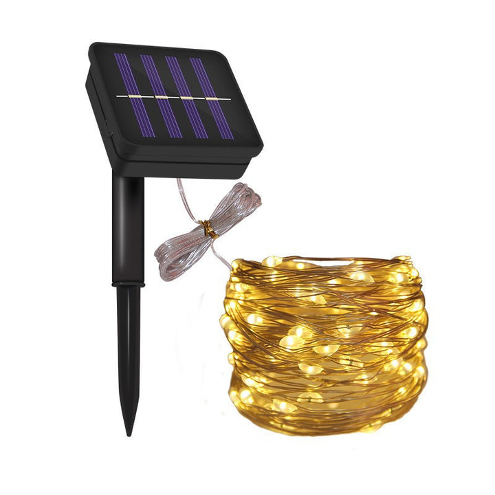 Ultra-fleksible sol mikro-LED eventyr lys med vanntett bakkenmontert panel Skanto