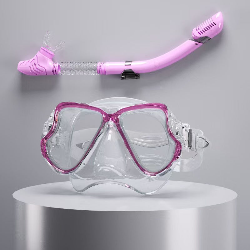 Tauchmaske med ergonomisk design og et fleksibelt snorkel Skanto