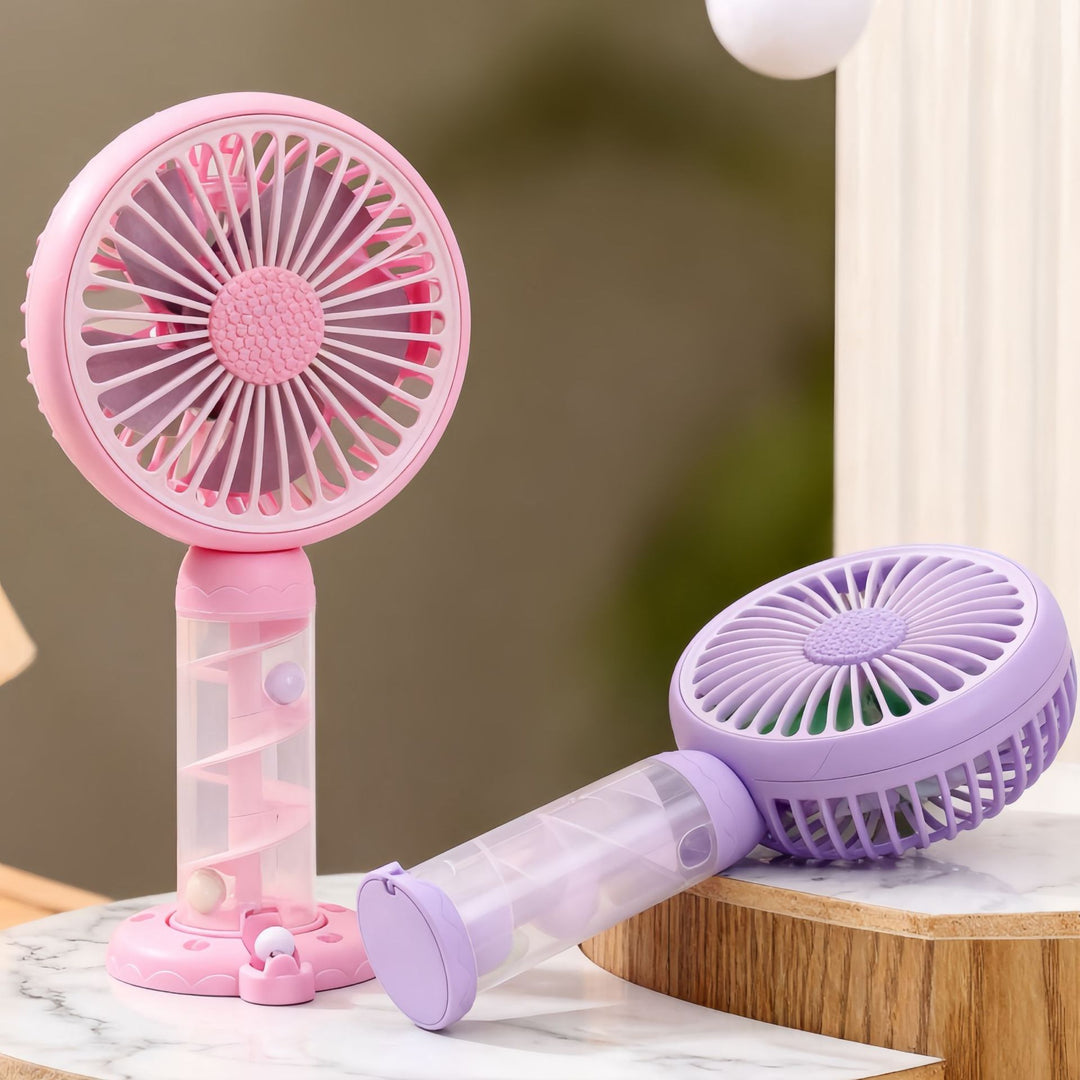 Damer Bærbar Mini-USB-vifte med kreativ spiraldesign Skanto