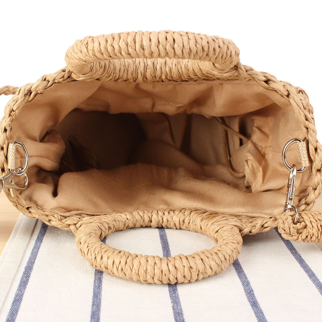 Woven Basket Shoulder Bag Skanto