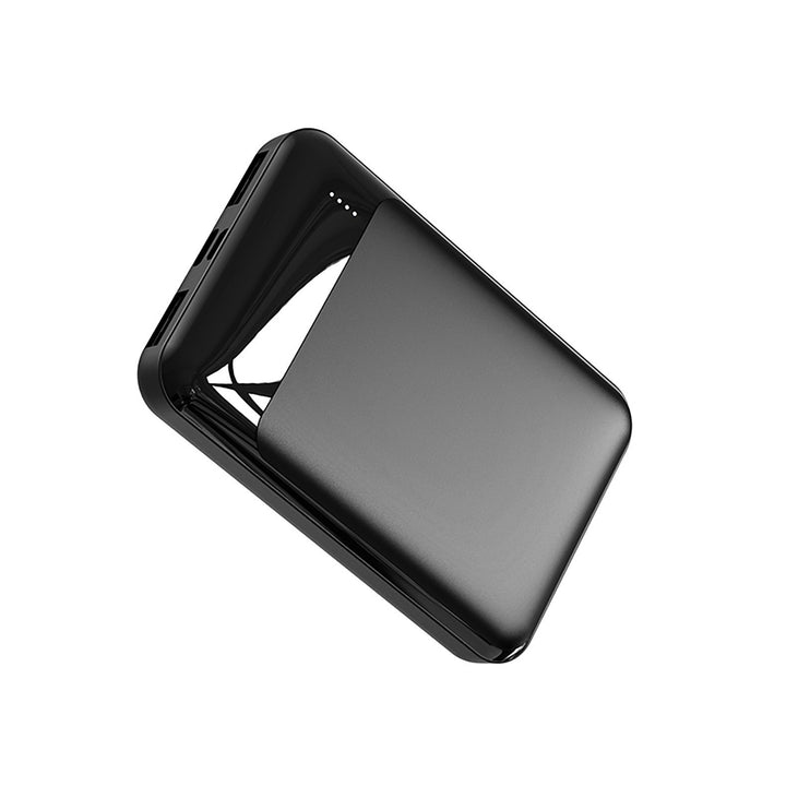 Bærbar Powerbank med integrert ladekabel og hurtigladingsfunksjon Skanto
