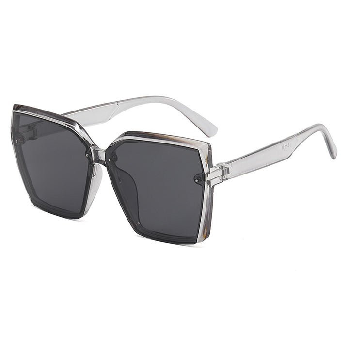 Damer Oversized Solbrille med moderne skilpaddedesign Skanto