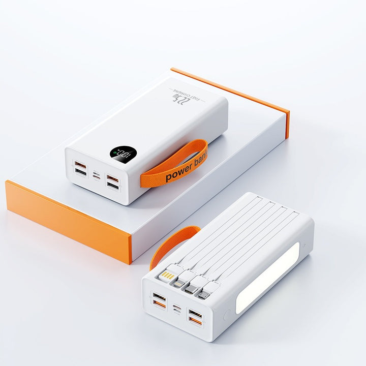 Bærbar Powerbank med LED-belysning og digital effektindikator Skanto