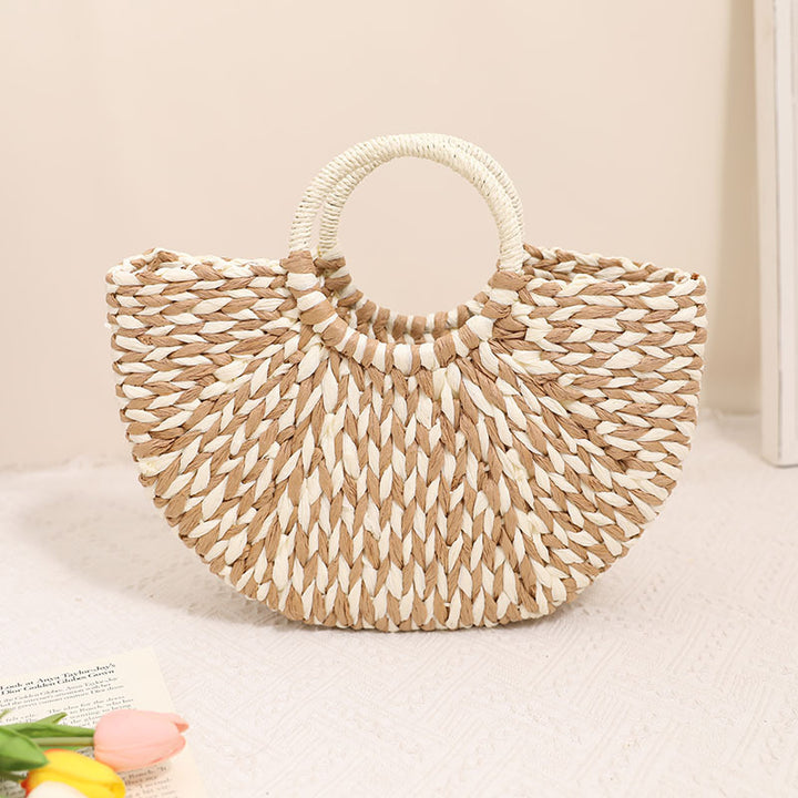 Stylish basket bag with round handle Skanto