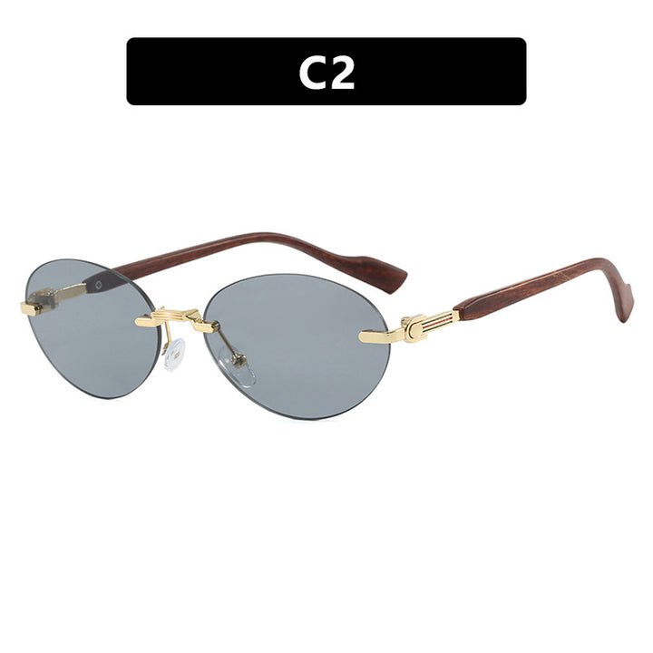 Women's Fashionable Sunglasses in Elegant Retro Style with High-Quality Lenses and Wood Details Skanto
