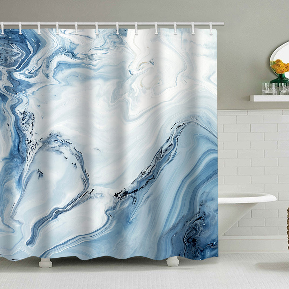 Elegant marmorert dusjforheng Skanto