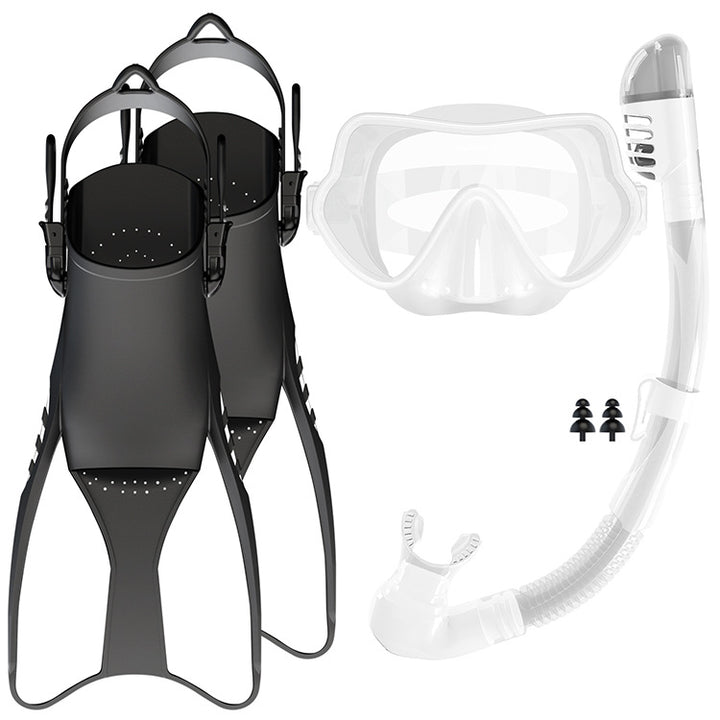 Snorkelsett med høykvalitets svømmerfinner og ergonomisk dykkemaske Skanto