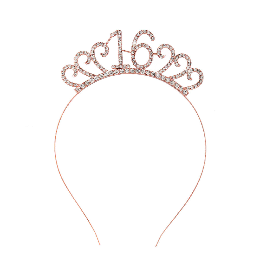 Dame Krystalltiara med personlig designet tallmotiv Skanto