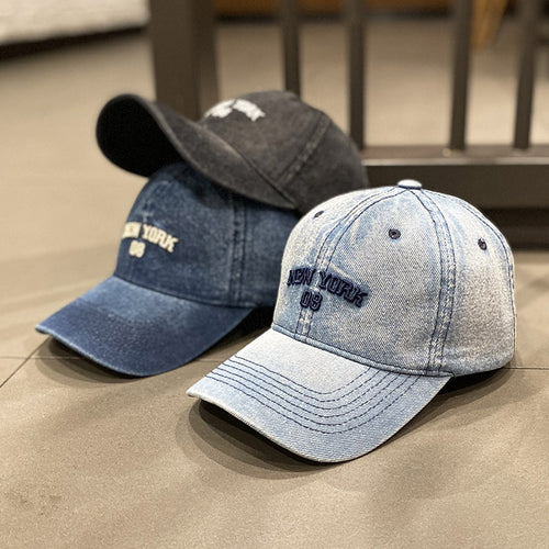 Herre Slitt Denim Stil Baseball Caps Skanto