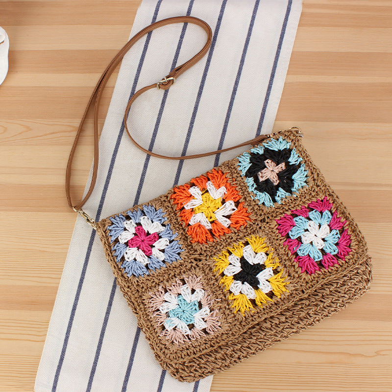 Shoulder bag in happy patchwork style Skanto