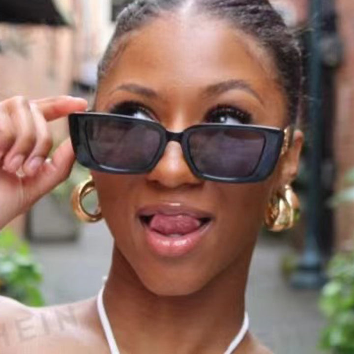 Women's Fashionable Oversized Sunglasses with Unique Leopard Print Skanto