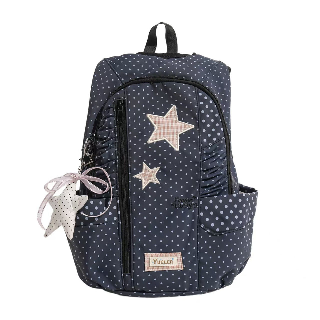 Star-Appliqué Lettvekts Ryggsekk Skanto