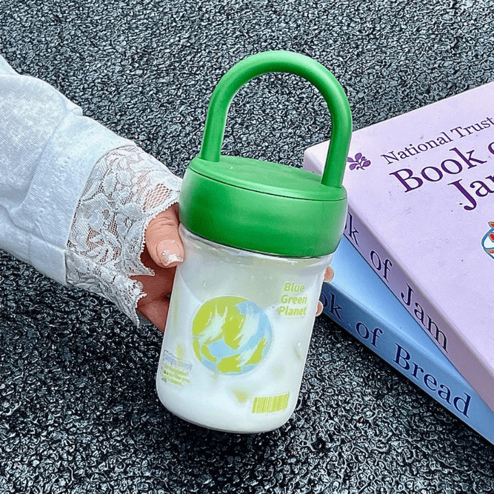 Damen umweltfreundliche Trinkflasche mit praktischem Tragegriff Skanto