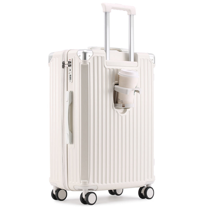 Unisex Reisevennlig Hard Shell Koffert med Integrert Drikkeholder Skanto