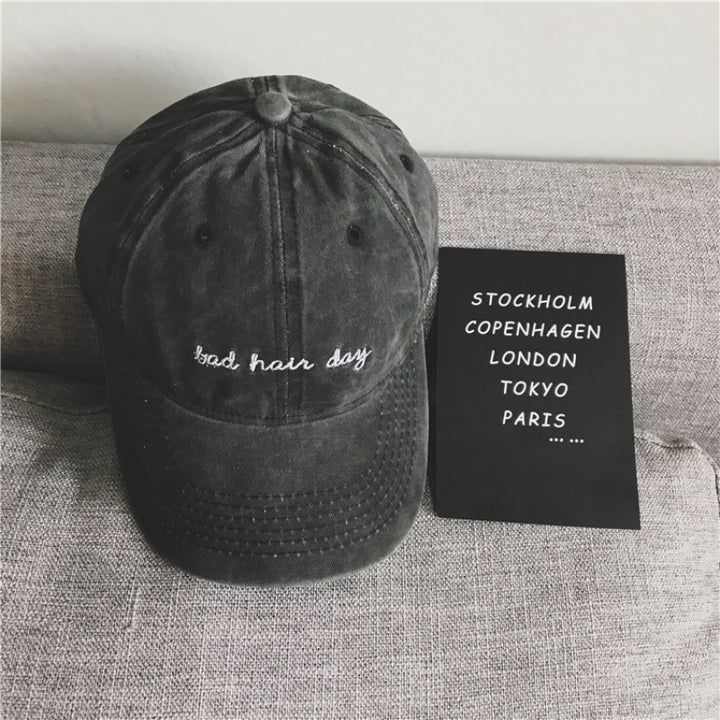 Kvinnenes Broderte Fritidsmyk Bomull Baseball Caps Skanto