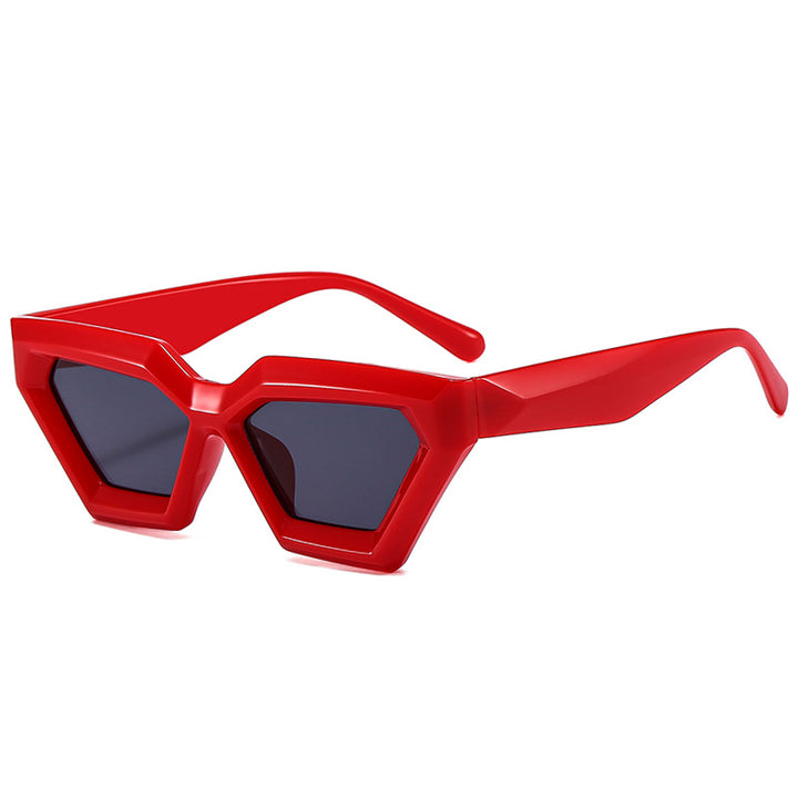Dame Geometrisk Solbrille med moderne design Skanto