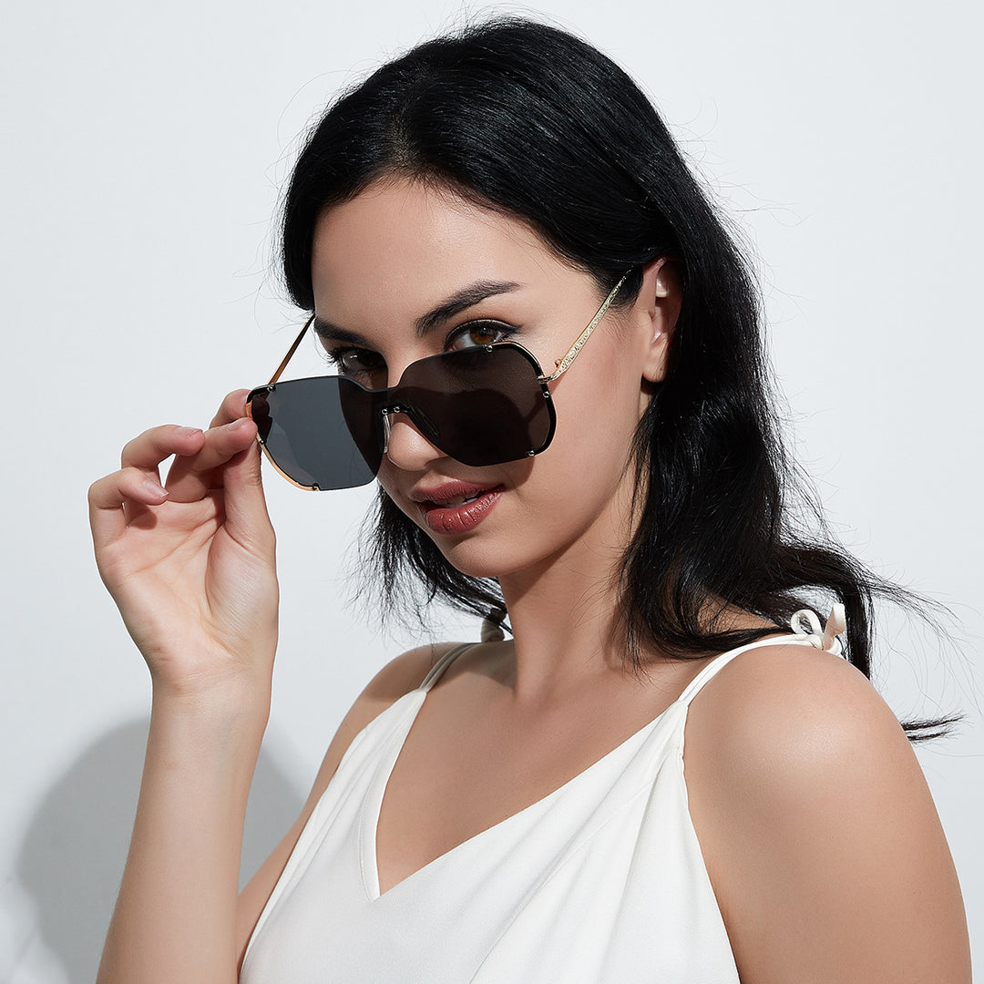 Dame store stilige solbriller Skanto