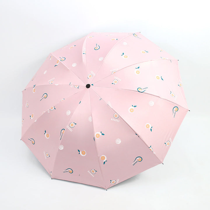 Dames sammenleggbare paraply med glade motiver Skanto
