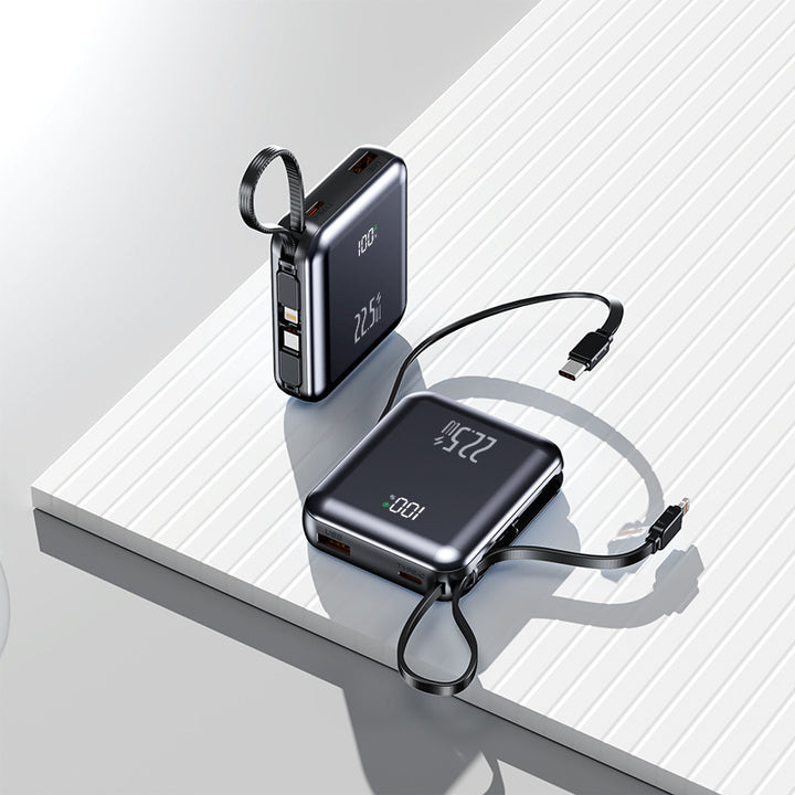 Multifunksjonell powerbank med digital skjerm Skanto