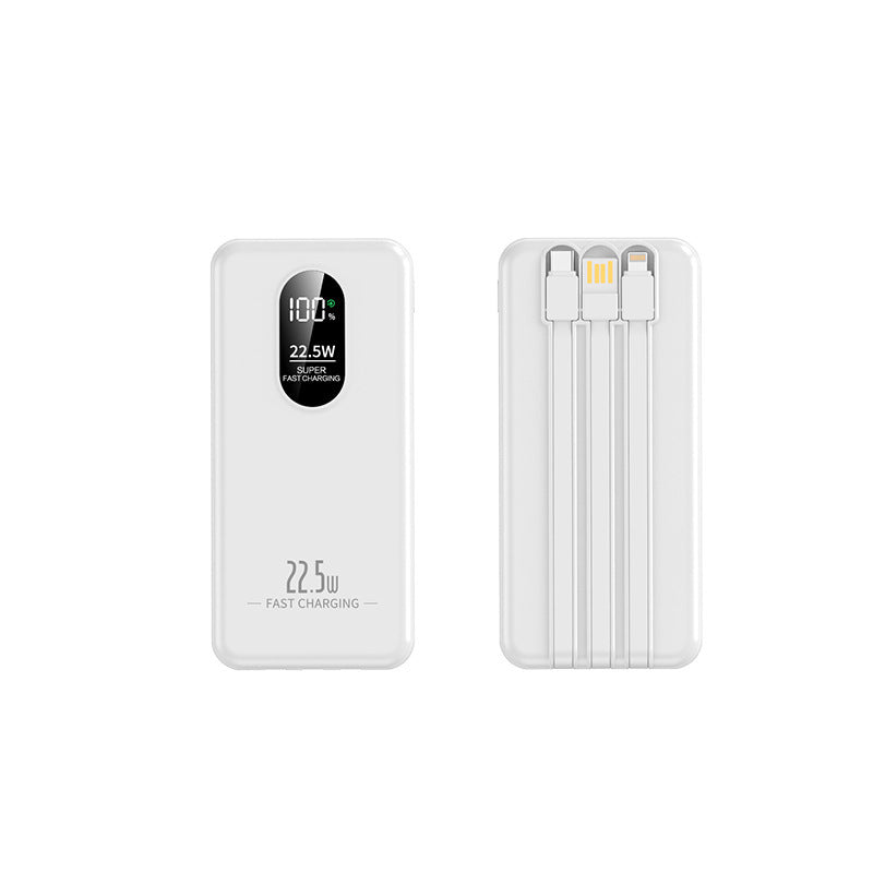 Bærbar Powerbank med intelligent hurtigladingsfunksjon og digital kapasitetsindikator Skanto