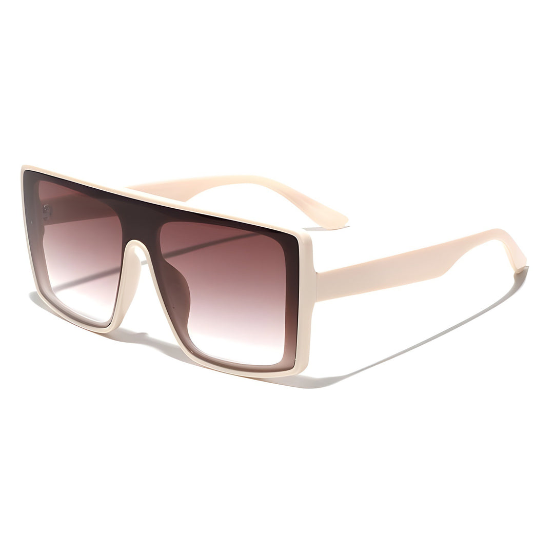 Dame oversized kvadratisk solbrille med luksuriøst skilpadde-design Skanto