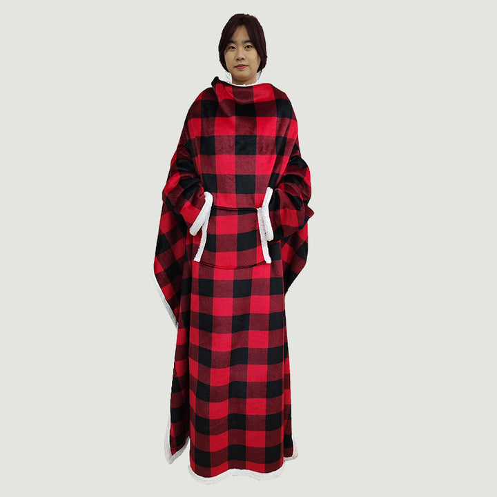 Dame Koseslørd Oversized Poncho Teppet Skanto