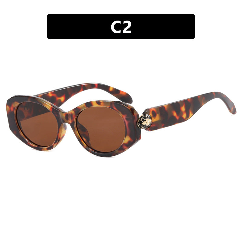 Women's extravagant sunglasses in unique tortoise pattern Skanto