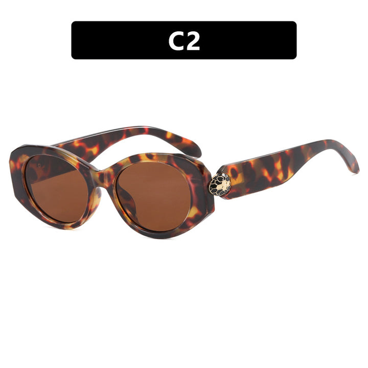 Women's extravagant sunglasses in unique tortoise pattern Skanto