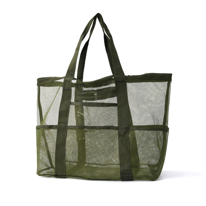 Praktisk strandveske med nettdesign Skanto