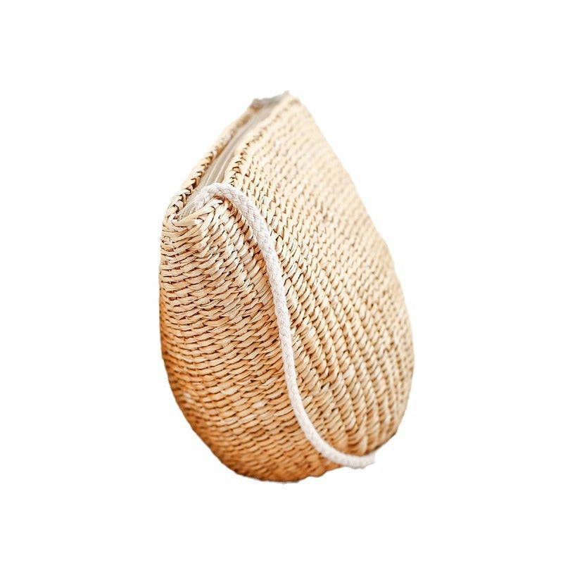 Rattan Straw Bag with Adjustable Strap Skanto