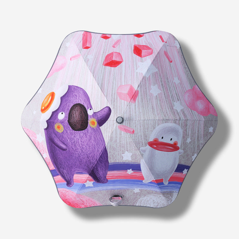 Damer kreativ kunst-paraply Skanto