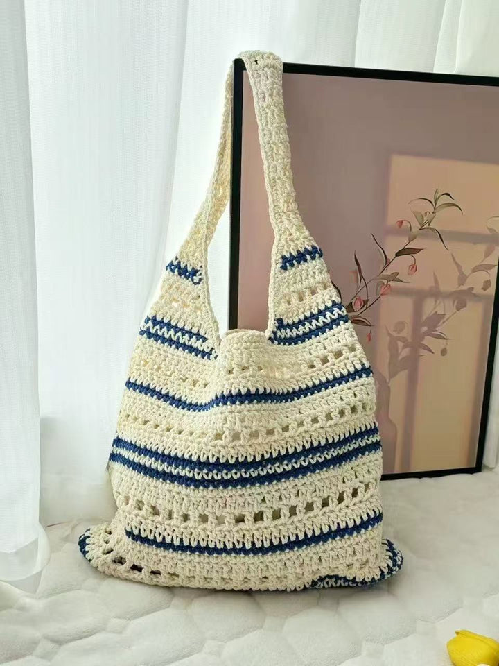 Crocheted tote bag with large inner compartment Skanto