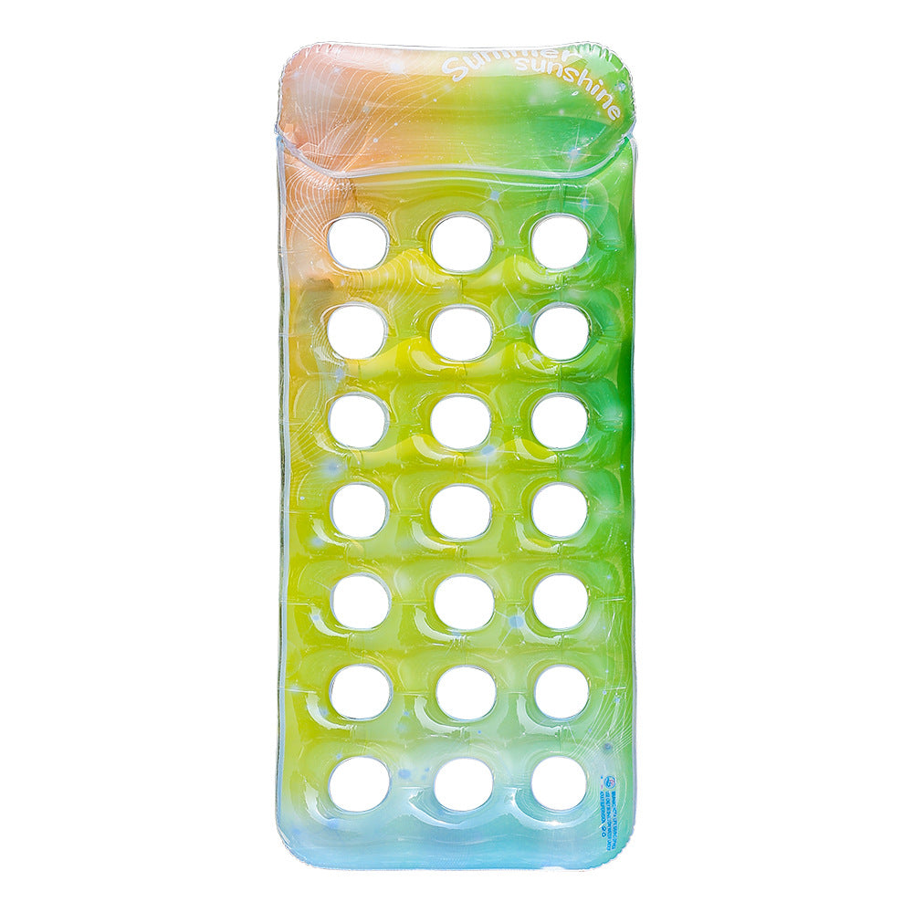 Unisex oppustbar vannlounge med luftlunker og ergonomisk hodepute Skanto