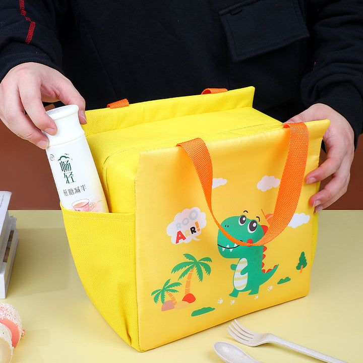 Kunstnerisk kjølebag med dyremotiv Skanto