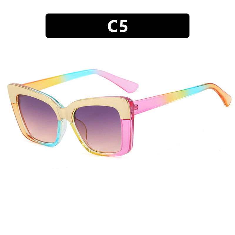 Dames moteriktig brille i trendy geometrisk design Skanto