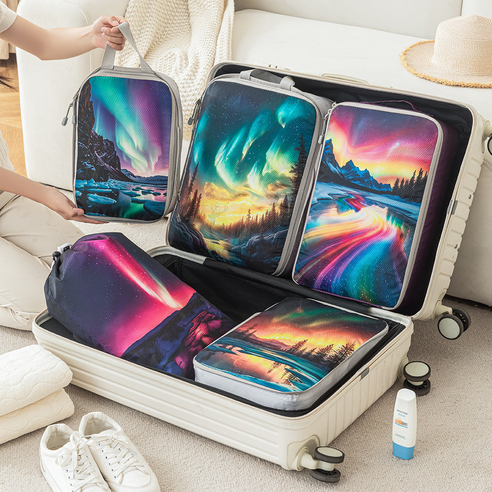 Set of Travel Organizers with Unique Nature Prints Skanto