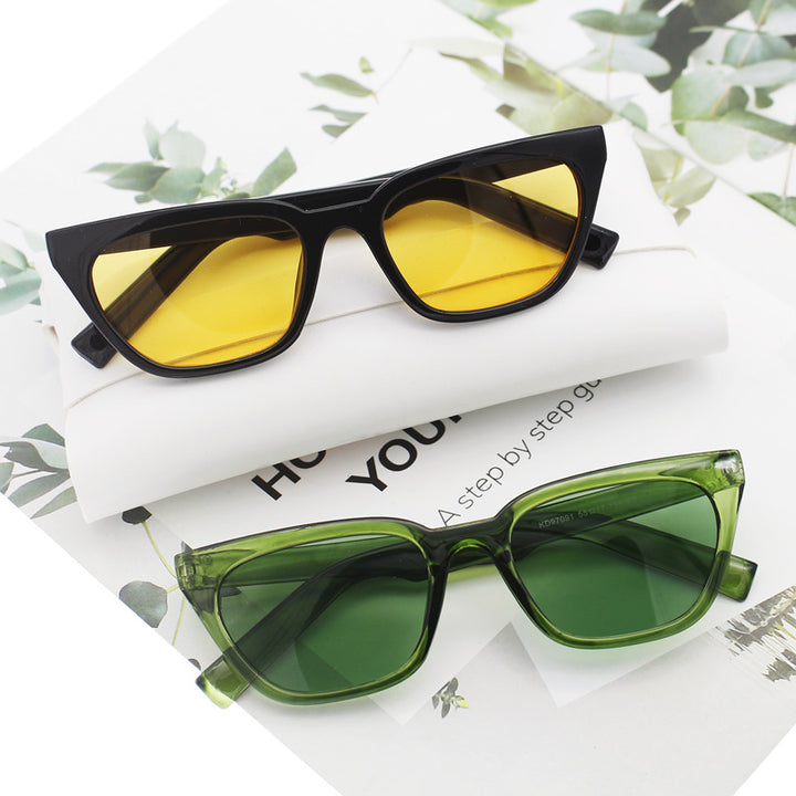 Damer geometrisk designer solbrille i moderne stil Skanto