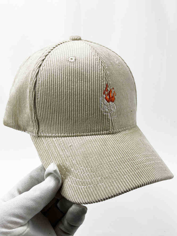 Herre kordfløyel grafisk baseball cap Skanto