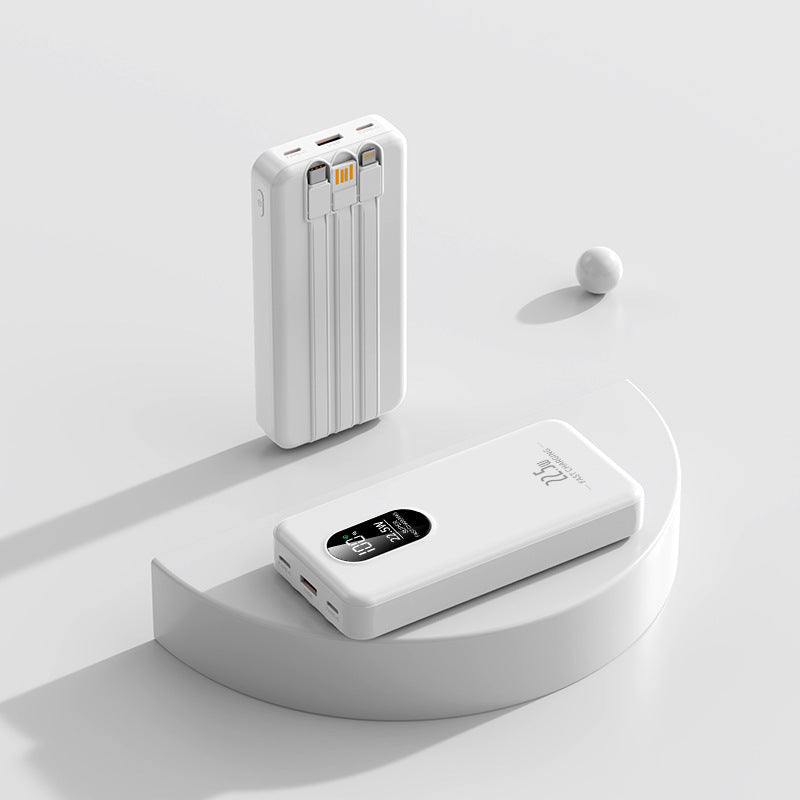 kompakt powerbank med integrert multifunksjonsladestatus Skanto