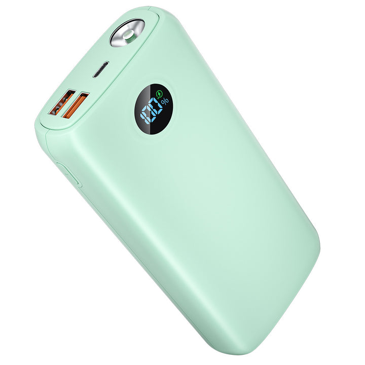 Powerbank med integrert LED-lommelykt og digital skjerm Skanto
