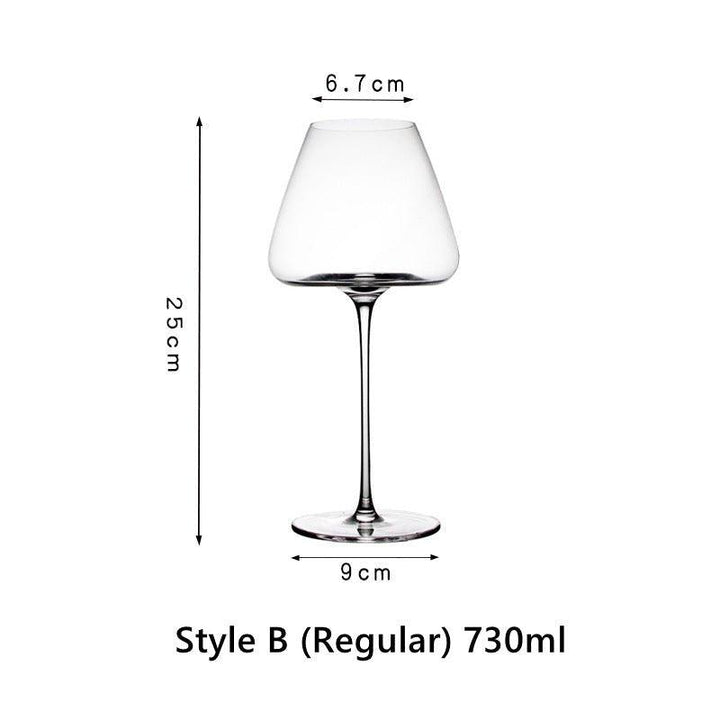 Krystallglass Rød Stilk Burgunder Glass | Skanto