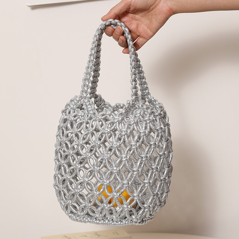 Trendy Shopper Bag with Unique Net Design Skanto
