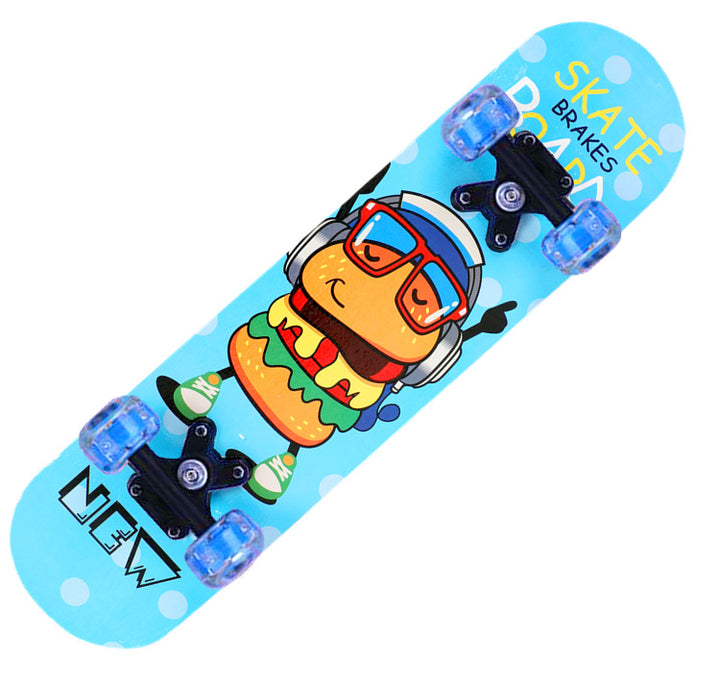 Jenters tegneseriefigur mini skateboard Skanto