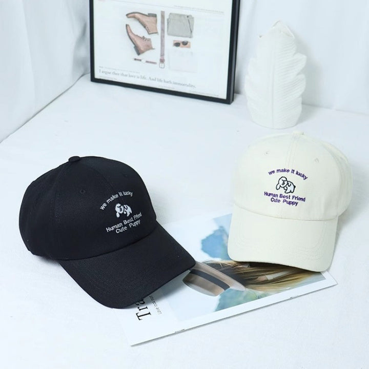 Kvinne Brodert Valpe-tema Baseball Cap Skanto