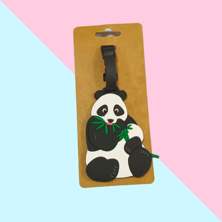 Unisex bagasjelapp i søtt pandadesign Skanto