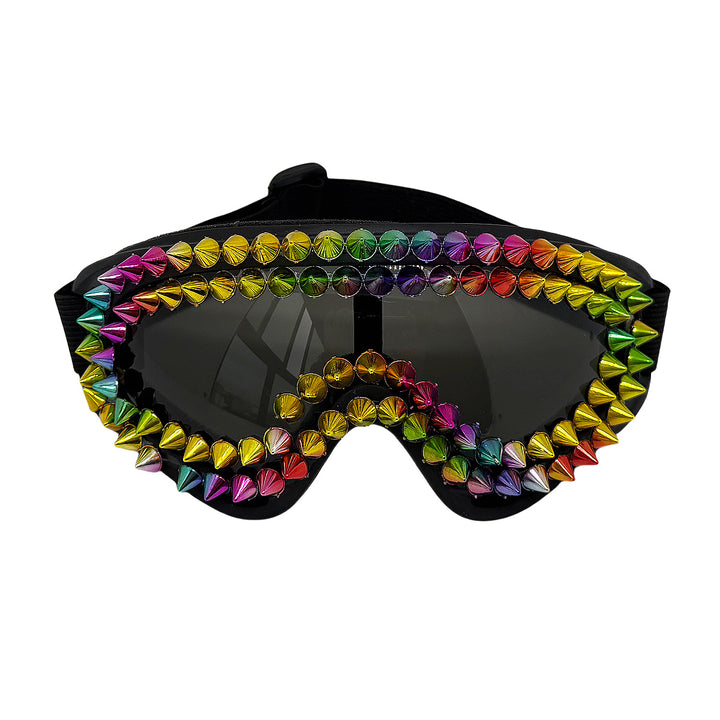 Dame ekstravagante Skibrille med fargerike nagler Skanto