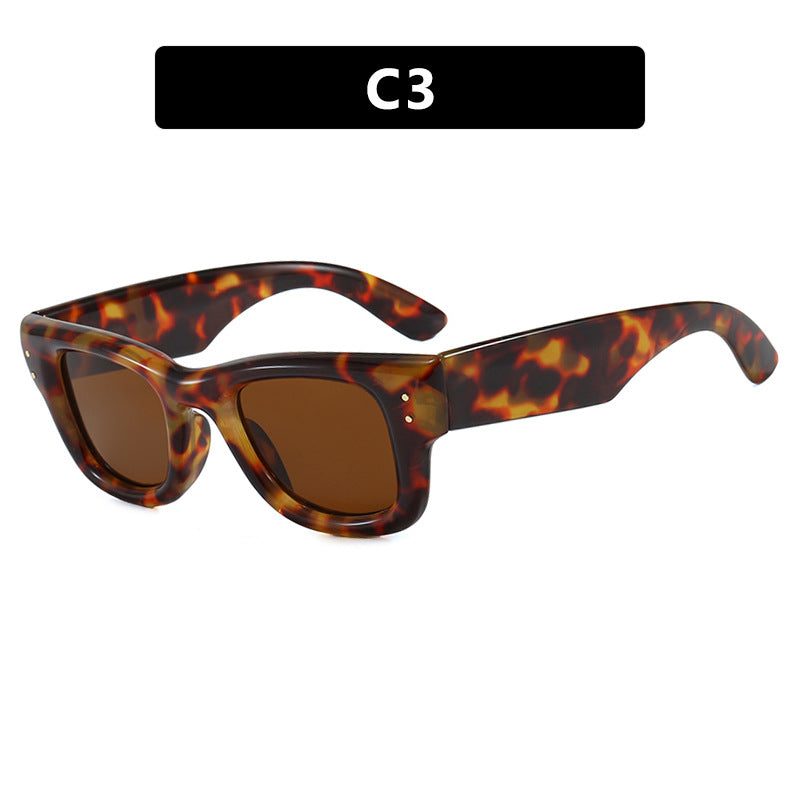 Women's fashionable sunglasses with wide, elegant frame and protective UV filter Skanto