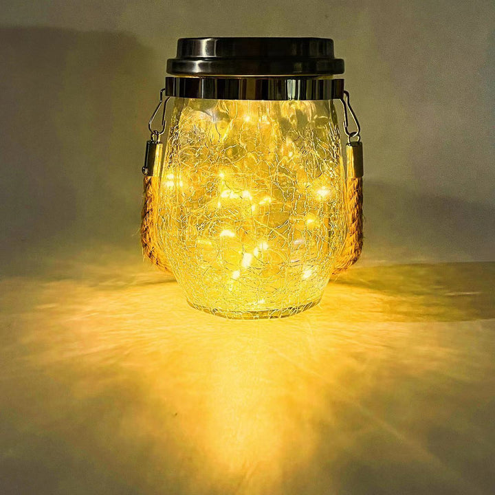 Skanto | Moderne kreativ sprukket glassflaske stjernedekor LED solstrenglys for utendørs patio